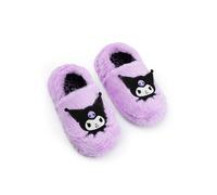 Hello Kitty Pantoufles mocassins violettes Kuromi pour filles | Chaussures d'intérieur moelleuses pour enfants | Confort et style pour filles, parfaits pour se détendre et jouer