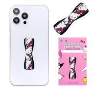 Hello Kitty Pattern - LOVEHANDLE Poignée universelle pour smartphones et mini tablettes - Support de téléphone à main - Compatible avec chargement sans fil - Fabriqué aux États-Unis