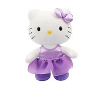 GPToys Peluche Hello Kitty HKT121 robe satin violette 30 cm dès 3 ans