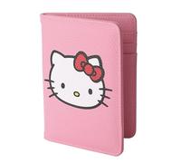 Hello Kitty Porte-passeport - Housse de voyage sous licence officielle, joli cadeau Sanrio, Hello Kitty Visage rose