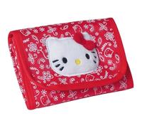 Hello Kitty Portefeuille Porte-Monnaie Avec Peluche Velours Chaton Motif
