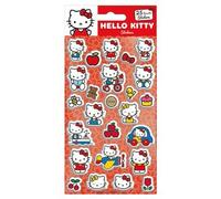 Hello Kitty (Kitty & Mimmy) Lot de 25 autocollants réutilisables