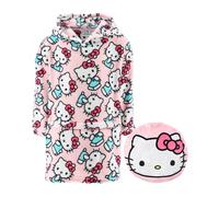 Hello Kitty Pull à Capuche pour Fille, Sweat-Shirt Couverture Polaire Douce à Capuche se Transforme en Oreiller, Tailles 4 à 10 Ans (FR/ES, Âge, 4 Ans, Taille Normale, Rose)
