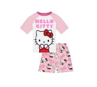 Hello Kitty Pyjama court pour fille, rose, 7-8 ans