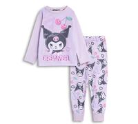 Hello Kitty Pyjama Violet à Manches Longues et Jambes Longues pour Fille Kuromi Dreamer | Pyjama Dessin animé pour Le Coucher | Vêtements d'intérieur Confortables pour Enfants