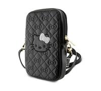 Hello Kitty Quilted Bows Crossbody Phone Bag, Noir - One Size