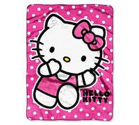 Hello Kitty Royal Plush Raschel Throw Run Kitty