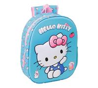 Hello Kitty - Sac à dos d'école avec design 3D, idéal pour les enfants de différents âges, confortable et polyvalent, qualité et résistance, 27 x 10 x 33 cm