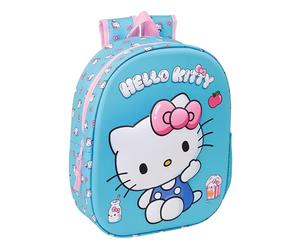 Hello Kitty - Sac à dos d'école avec design 3D, idéal pour les enfants de différents âges, confortable et polyvalent, qualité et résistance, 27 x 10 x 33 cm