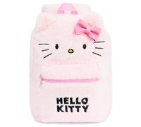 Hello Kitty Sac à Dos Fluffy en Peluche pour Fille et Ado, à la Mode pour Voyage, Cadeau (Rose)