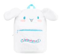 Hello Kitty Sac à Dos Fluffy en Peluche pour Fille et Ado, Voyage à la Mode, Cadeau (Blanc Cinnamoroll)
