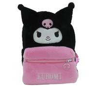 CyP Brands Sac à dos peluche Hello Kitty Kuromi Sanrio Produit officiel 30 cm Noir