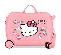 Sanrio Valise enfant Hello Kitty Bows Rose Rigide ABS serrure à combinaison 50x38x20 cm 34L 2 roues