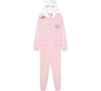 Hello Kitty Sanrio Combinaison Pyjama Fille et Ado, Polaire avec Capuche, Anime Pyjama Kawaii Douillet, Idée Cadeau Fille (7-8 Ans, Rose Hello Kitty)