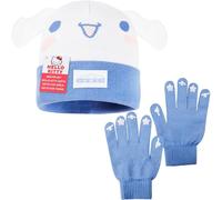 Hello Kitty Sanrio Ensemble Bonnet Echarpe Gant Fille 3 Pièces ou 2 Pièces Bonnet Anime Gants Hiver, Idée Cadeau Fille