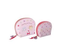 Hello Kitty Sanrio Gifts Trousse de maquillage en forme de dôme - Licence officielle - Grande et petite trousse de voyage, rose/multicolore