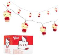 Hello Kitty Sanrio Guirlande Lumineuse à Piles Guirlande LED Déco Intérieur Kawaii Décoration Chambre 2 Modes Anime Cadeau Fille et Ado