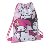 Hello Kitty Sanrio Sac à dos scolaire avec cordon de serrage pour fille