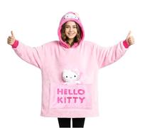 Hello Kitty Sweat Plaid à Capuche avec Peluche Attachée Fille, Vêtement Douillet