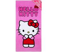 Hello Kitty Serviette de Bain Enfant Ado Femme 140x70cm Serviette à Séchage Rapide Absorbante Plage Piscine Kuromi Kawaii Anime Voyage Accessoires (Rose, 70x140cm)