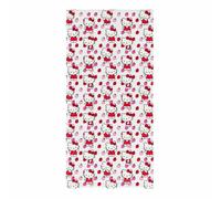 Hello Kitty Serviette de Bain surdimensionnée - 100% Coton Super Doux et abosrbent - Imprimé Fraise - 76,2 x 137,2 cm (Produit sous Licence Officielle) par Franco