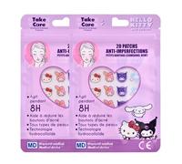 Hello Kitty Set Patch Bouton 40 pcs - Patch Anti Bouton Hydrocolloïde - Patch Acné Visage Jour Nuit - Pimple Patch Absorbe Sébum Point Noir Nez - Design Cute Adolescents Adultes