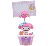 Hello Kitty Support pour mémo Party Time My Melody - Accessoire fonctionnel conçu pour contenir des notes/des rappels/des images, un bureau ou un espace de travail, figurines sur le thème de la fête