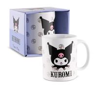 Hello Kitty - Tasse en céramique - 350 ml - Kuromi classique - Avec anse - Design officiel Sanrio - Cadeau pour enfants et fans - Tasse à café/tasse