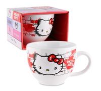 Hello Kitty - Tasse en céramique avec poignée, 340 ml, design graffiti, design officiel Sanrio, cadeau pour enfants et fans, tasse à café
