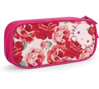 Hello Kitty Trousse À Crayons Avec Fermeture Éclair Pour Étudiants Bleu/Rose