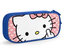 Hello Kitty Trousse À Crayons Avec Fermeture Éclair Pour Étudiants Rose/Bleu