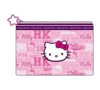 Hello kitty - trousse plate rose - collection college country Rose G