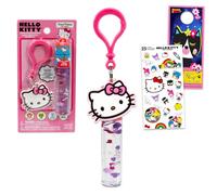 Hello Kitty Tubes de gloss à lèvres - Ensemble avec 2 brillants à lèvres Hello Kitty dans des saveurs assorties pour cadeaux de fête Plus Hello Kitty Bag Clip, autocollants, plus | Hello Kitty Party