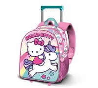 Karactermania Hello Kitty 3d 34x26x13 Cm 11.50l Wheeled Backpack Rose Enfants
