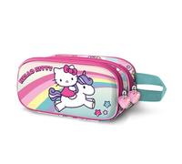 Hello Kitty Unicorn-Trousse 3D Double, Rose 22 x 10 cm