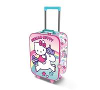 Hello Kitty Unicorn-Valise à roulettes Soft 3D, Rose 17 x 33 x 52 cm, Capacité 26 L