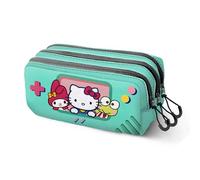 Hello Kitty Videogame-Trousse Trick Fan 2.2, Turquoise 23 x 11 cm