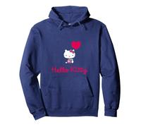 Hello Kitty - Vous ne Pouvez jamais Avoir trop d'amis Sweat à Capuche, Unisexe pour Adultes, Bleu Marine, M