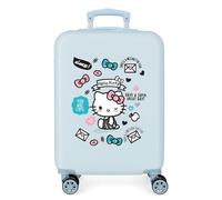 Hello Kitty You are Cute Valise Trolley Cabine Bleu 38x55x20 cms Rigide ABS Serrure à combinaison 35L 2,3Kgs 4 roues Bagage à main