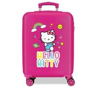Hello Kitty You are Cute Valise Trolley Cabine Rose 38x55x20 cms Rigide ABS Serrure à combinaison 35L 2,3Kgs 4 roues Bagage à main