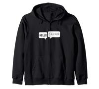 Hello Konnichiwa Japanese-English Translator Sweat à Capuche