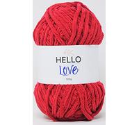 HELLO LOVE Fil rose rouge, 100 g
