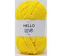 Hello Love Pelote de laine, jaune écolier, 100 g