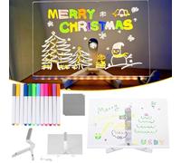 Hello Luno MagicBoard, Hello Luno Magic Board with 12 Color Pens/3 Specification/Adjustable Stand, Led Drawing Board, Kids Neon Drawing Pad - Soft Eye Protection Light (L)
