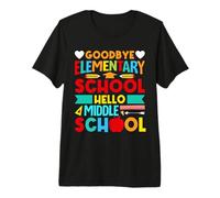 Hello Middle School, Goodbye Elementary School 2026 Last Day T-Shirt Haut de Gamme