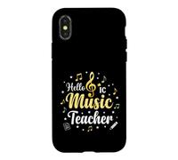 Hello Music Teacher Notes de Musique e Sol Coque pour iPhone X/XS