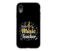 Hello Music Teacher Notes de Musique e Sol Coque pour iPhone XR
