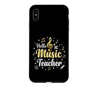 Hello Music Teacher Notes de Musique e Sol Coque pour iPhone XS Max
