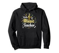 Hello Music Teacher Notes de Musique e Sol Sweat à Capuche