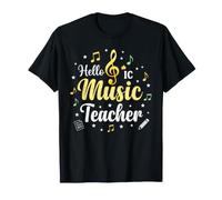 Hello Music Teacher Notes de Musique e Sol T-Shirt